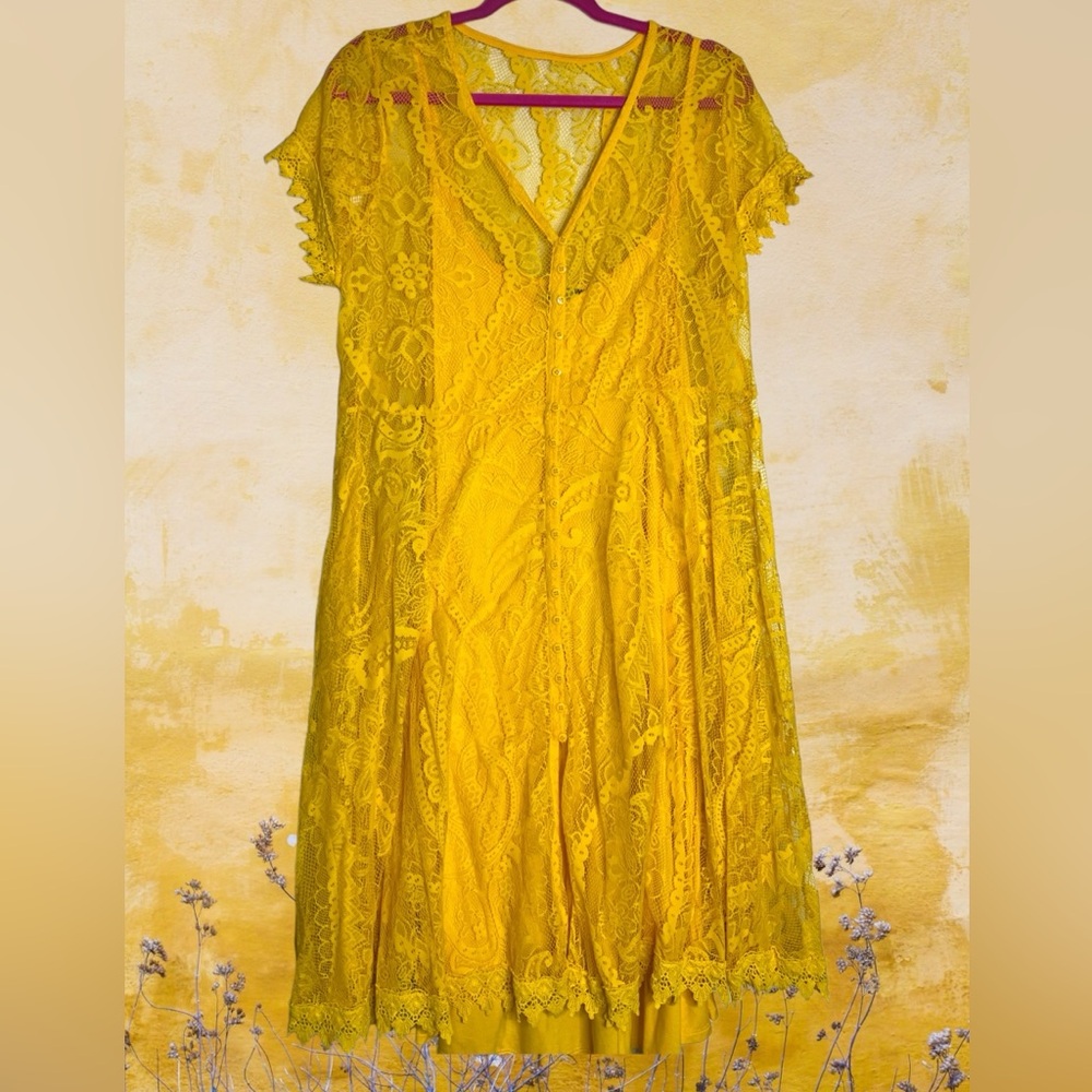 🌞 Torrid Yellow Dress size 2 🌞
